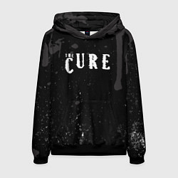 Мужская толстовка The cure серые потеки