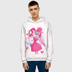 Толстовка-худи мужская POPPY PLAYTIME - Mommy long legs - Мамочка длинные, цвет: 3D-белый — фото 2