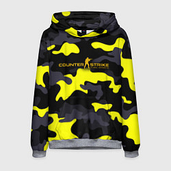 Толстовка-худи мужская Counter-Strike Global Offensive Камуфляж Чёрно-Жёл, цвет: 3D-меланж
