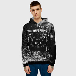 Толстовка-худи мужская The Offspring Rock Cat, цвет: 3D-черный — фото 2