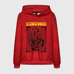 Толстовка-худи мужская Scorpions Rock Believer, цвет: 3D-красный