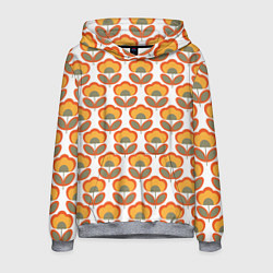 Мужская толстовка ЦВЕТЫ В СТИЛЕ 70х