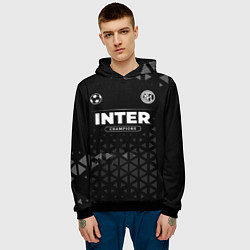 Толстовка-худи мужская Inter Форма Champions, цвет: 3D-черный — фото 2
