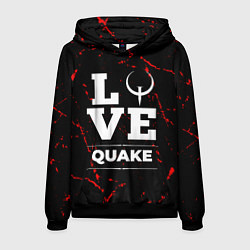 Толстовка-худи мужская Quake Love Классика, цвет: 3D-черный
