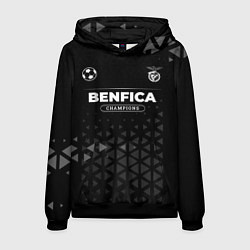 Толстовка-худи мужская Benfica Champions Uniform, цвет: 3D-черный