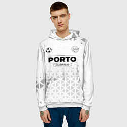 Толстовка-худи мужская Porto Champions Униформа, цвет: 3D-белый — фото 2