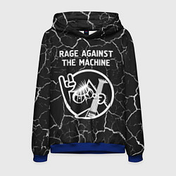 Толстовка-худи мужская Rage Against The Machine КОТ Трещины, цвет: 3D-синий