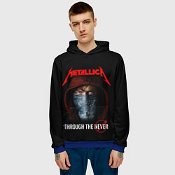 Толстовка-худи мужская METALLICA THROUGH THE NEVER, цвет: 3D-синий — фото 2