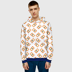 Толстовка-худи мужская Пищевая сода, цвет: 3D-синий — фото 2