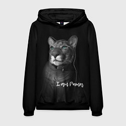 Толстовка-худи мужская I am puma, цвет: 3D-черный