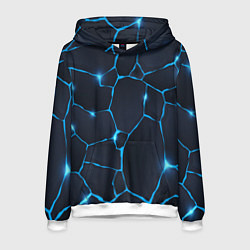 Мужская толстовка Синие разломы