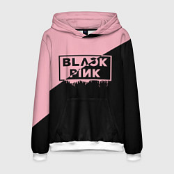 Толстовка-худи мужская BLACKPINK BIG LOGO, цвет: 3D-белый