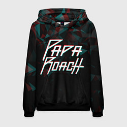 Мужская толстовка Papa roach Glitch Big Logo