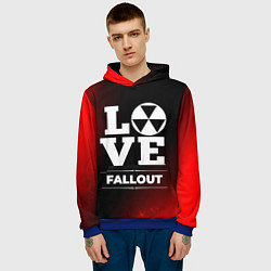 Толстовка-худи мужская Fallout Love Классика, цвет: 3D-синий — фото 2