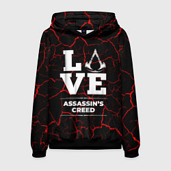 Толстовка-худи мужская Assassins Creed Love Классика, цвет: 3D-черный