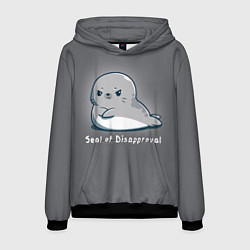 Толстовка-худи мужская Seal of Disapproval, цвет: 3D-черный