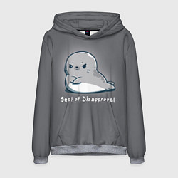 Толстовка-худи мужская Seal of Disapproval, цвет: 3D-меланж
