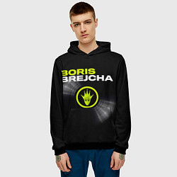 Толстовка-худи мужская Boris Brejcha, цвет: 3D-черный — фото 2