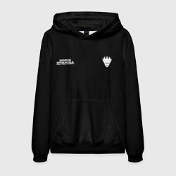 Толстовка-худи мужская C логотипом Boris Brejcha, цвет: 3D-черный