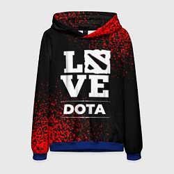 Толстовка-худи мужская Dota Love Классика, цвет: 3D-синий