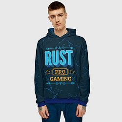 Толстовка-худи мужская Игра Rust: PRO Gaming, цвет: 3D-синий — фото 2