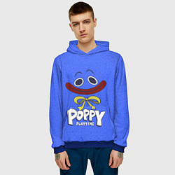 Толстовка-худи мужская Poppy Playtime Huggy Wuggy, цвет: 3D-синий — фото 2