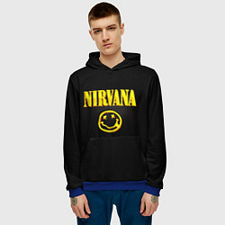 Толстовка-худи мужская NIRVANA соты, цвет: 3D-синий — фото 2