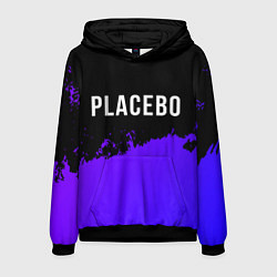 Толстовка-худи мужская Placebo Purple Grunge, цвет: 3D-черный