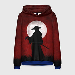 Толстовка-худи мужская Samurai Самурай, цвет: 3D-синий