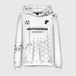 Толстовка-худи мужская Hoffenheim Champions Униформа, цвет: 3D-белый