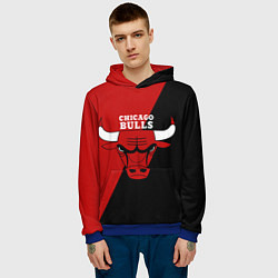 Толстовка-худи мужская Chicago Bulls NBA, цвет: 3D-синий — фото 2