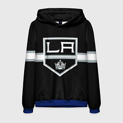 Толстовка-худи мужская Лос-Анджелес Кингз Форма, цвет: 3D-синий