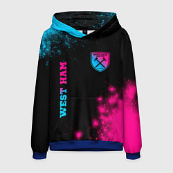 Толстовка-худи мужская West Ham Neon Gradient, цвет: 3D-синий