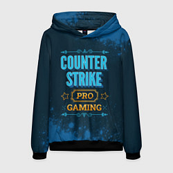 Толстовка-худи мужская Игра Counter Strike: PRO Gaming, цвет: 3D-черный
