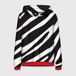 Мужская толстовка Анималистичный рисунок зебра