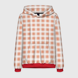 Мужская толстовка Light beige plaid fashionable checkered pattern