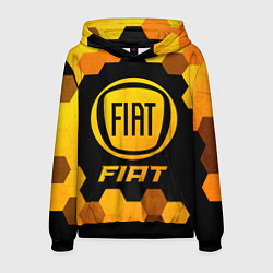 Толстовка-худи мужская Fiat - Gold Gradient, цвет: 3D-черный