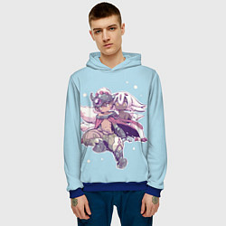 Толстовка-худи мужская Рег и Фапута из аниме Made in Abyss, цвет: 3D-синий — фото 2
