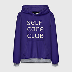 Мужская толстовка Self care club blue