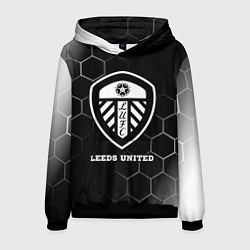 Мужская толстовка Leeds United sport на темном фоне