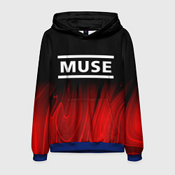 Толстовка-худи мужская Muse red plasma, цвет: 3D-синий