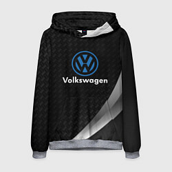 Толстовка-худи мужская Volkswagen абстракция, цвет: 3D-меланж