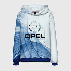 Толстовка-худи мужская Opel - logo, цвет: 3D-синий