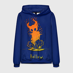 Толстовка-худи мужская Hollow Рыцарь в оранжевом градиенте Hollow Knight, цвет: 3D-синий