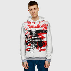 Толстовка-худи мужская Блич Ичиго Курасаки, цвет: 3D-меланж — фото 2