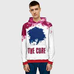 Толстовка-худи мужская Роберт Смит The Cure, цвет: 3D-красный — фото 2