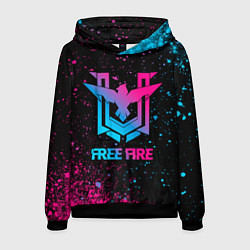 Мужская толстовка Free Fire - neon gradient