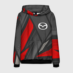 Толстовка-худи мужская Mazda sports racing, цвет: 3D-черный