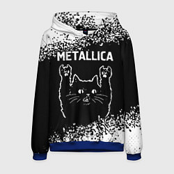 Мужская толстовка Группа Metallica и рок кот
