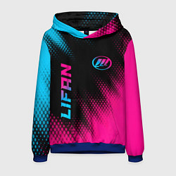 Мужская толстовка Lifan - neon gradient: надпись, символ